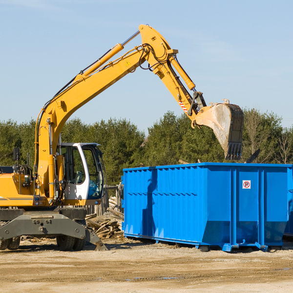 what size residential dumpster rentals are available in Dewey Oklahoma